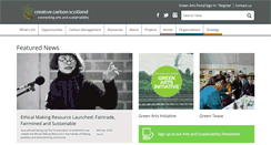 Desktop Screenshot of creativecarbonscotland.com